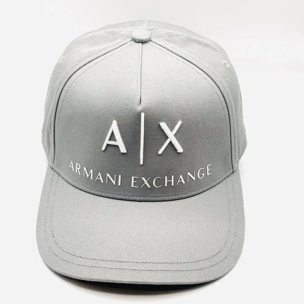 Armani Exchange A|X Logo Baseball Cap Taupe Adjustable Snapback Strap Adjustable - Picture 4 of 6